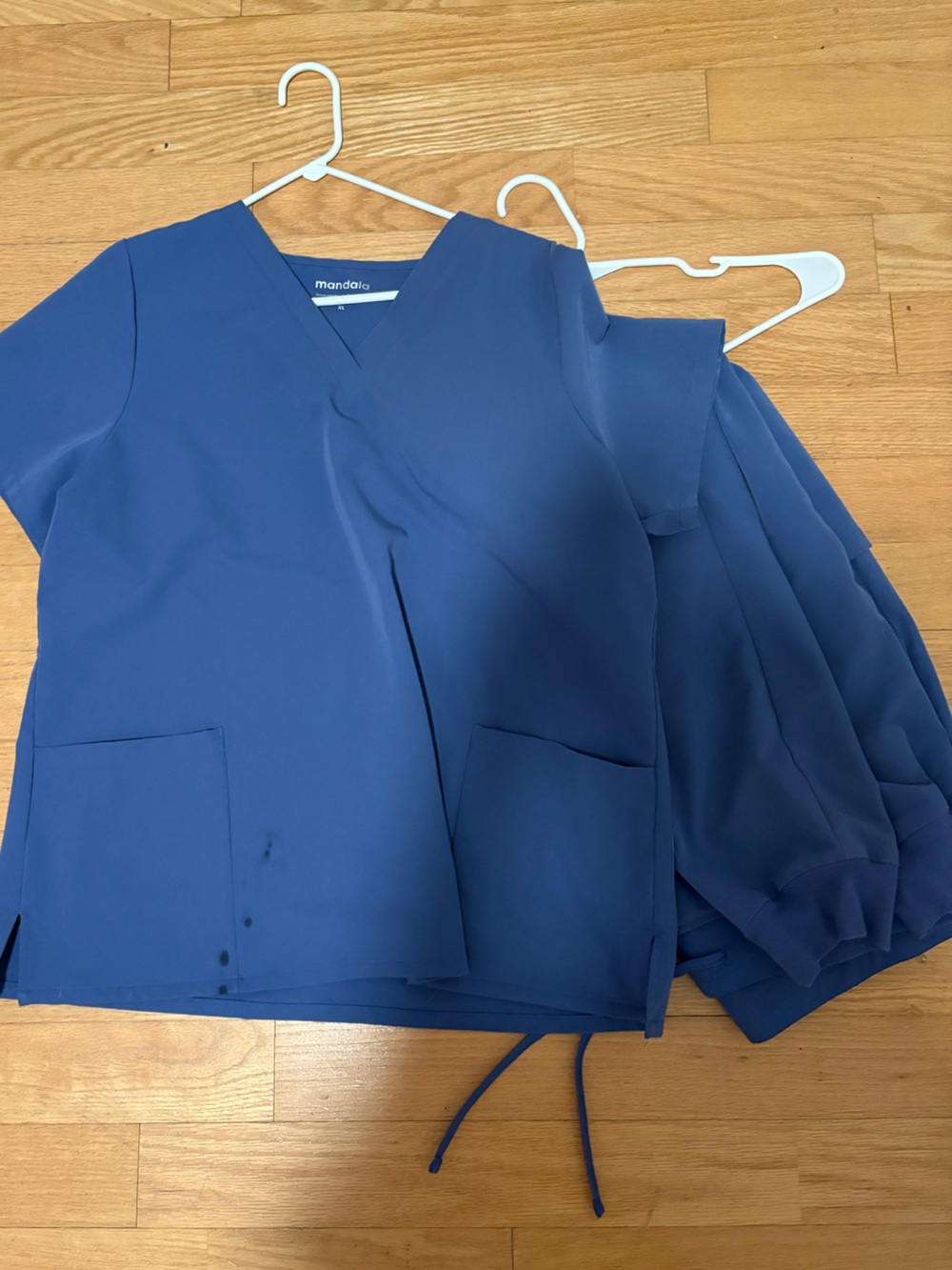 Blue Mandala Scrub Set